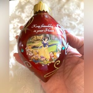 Vintage Snow White Battery Operated Friendship Ornament